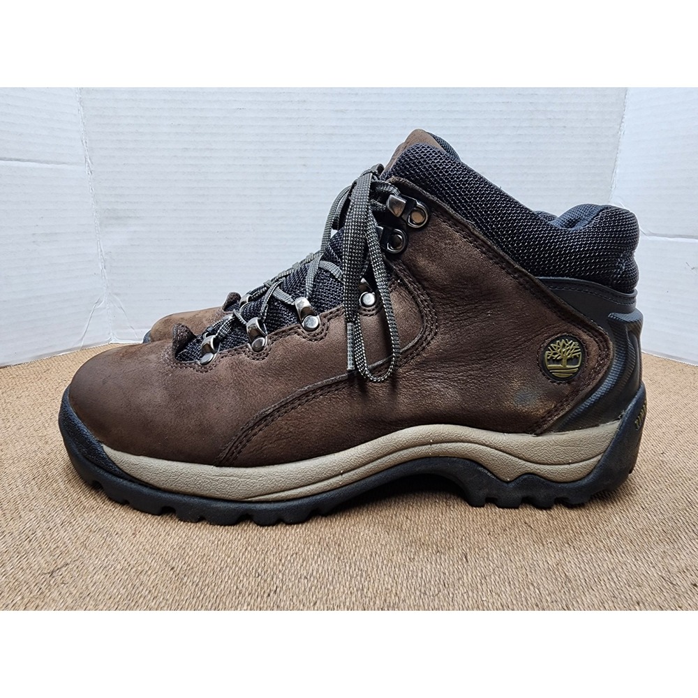 Timberland Women's Brown/Black Leather Hiking Boots US 9.5 Medium